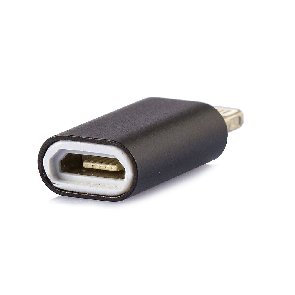 Adaptador Micro USB para iPhone - Preto - Imagem 2