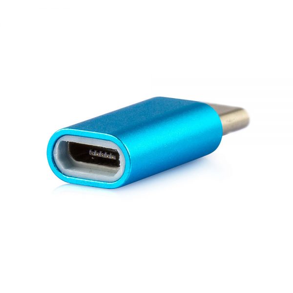 Adaptador OTG Micro USB para USB Tipo-C 3.1 - Azul - Imagem 2