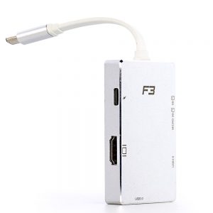 Adaptador USB Tipo-C para HDMI 4K - USB-C SD e 2 USB 3.0