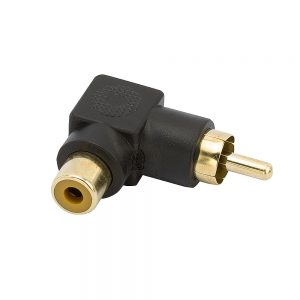 Adaptador RCA 90 Graus - Preto