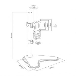 Suporte Articulado de Mesa para Monitores de 15 a 32