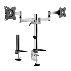 Suporte 2 monitores de 13" a 27" VESA 75x75 à 100x100