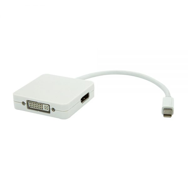 Adaptador Mini DisplayPort 3 em 1 DVI HDMI e DisplayPort - Imagem 2