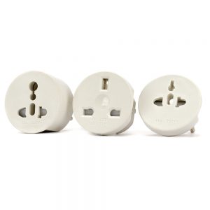 Adaptador Universal de Tomadas 3x1 - 110v 220v - Branco
