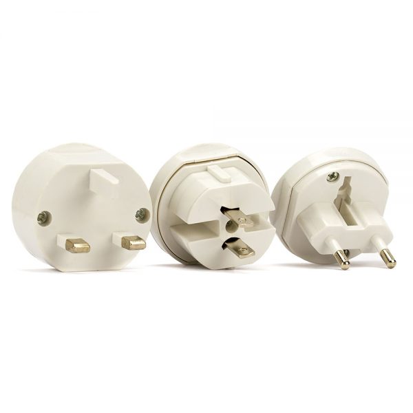 Adaptador Universal de Tomadas 3x1 - 110v 220v - Branco - Imagem 2