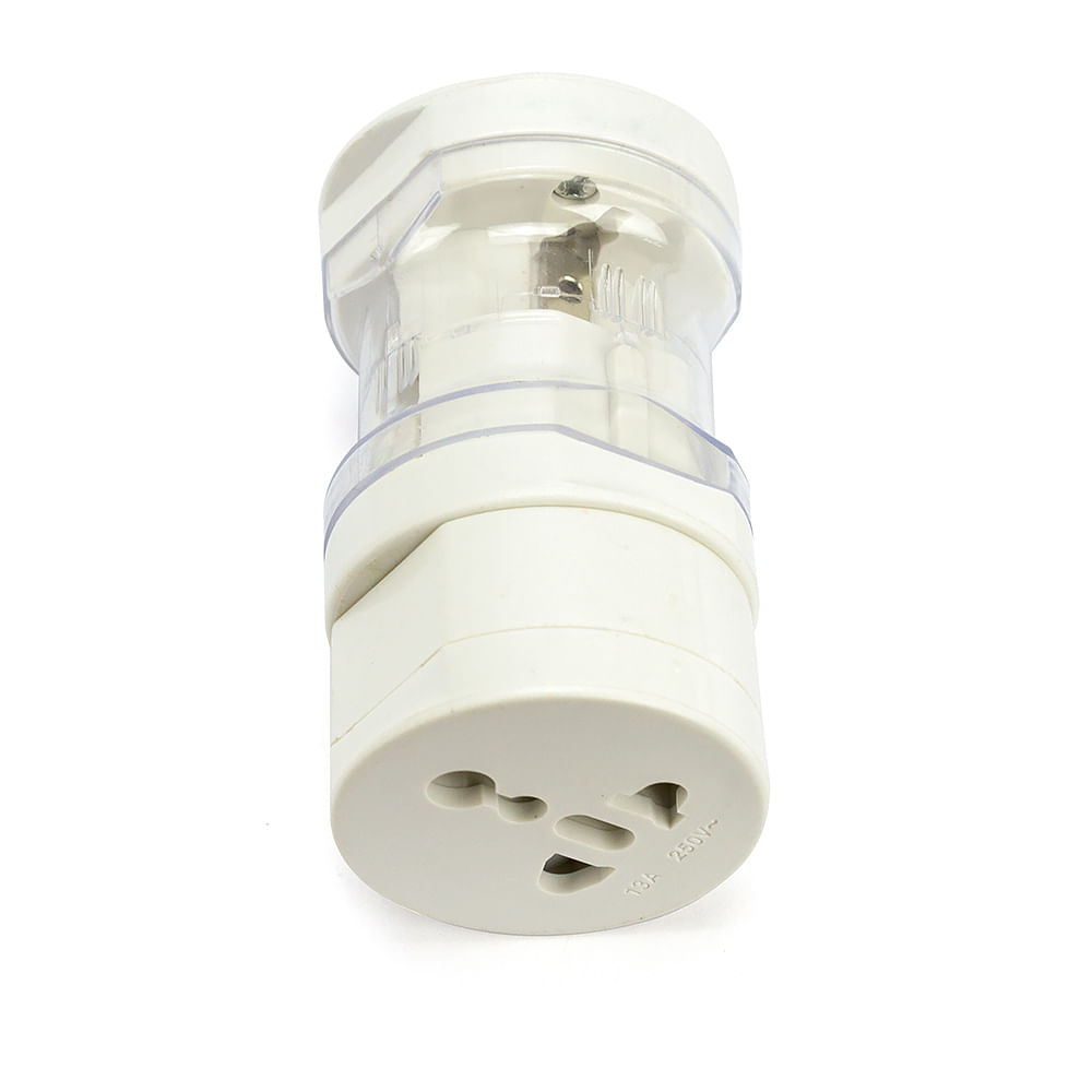 Adaptador Universal de Tomadas 3x1 - 110v 220v - Branco - Imagem 3