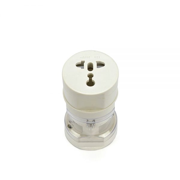 Adaptador Universal de Tomadas 3x1 - 110v 220v - Branco - Imagem 4
