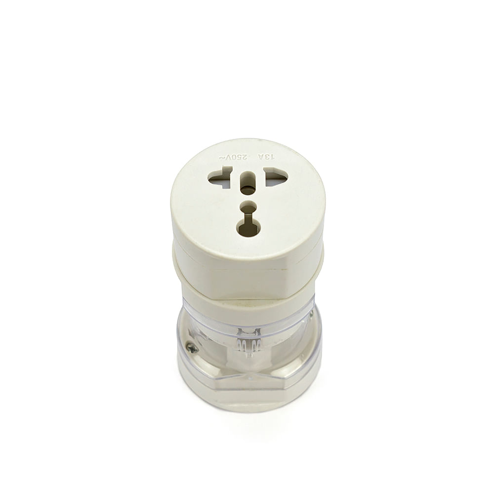 Adaptador Universal de Tomadas 3x1 - 110v 220v - Branco - Imagem 4