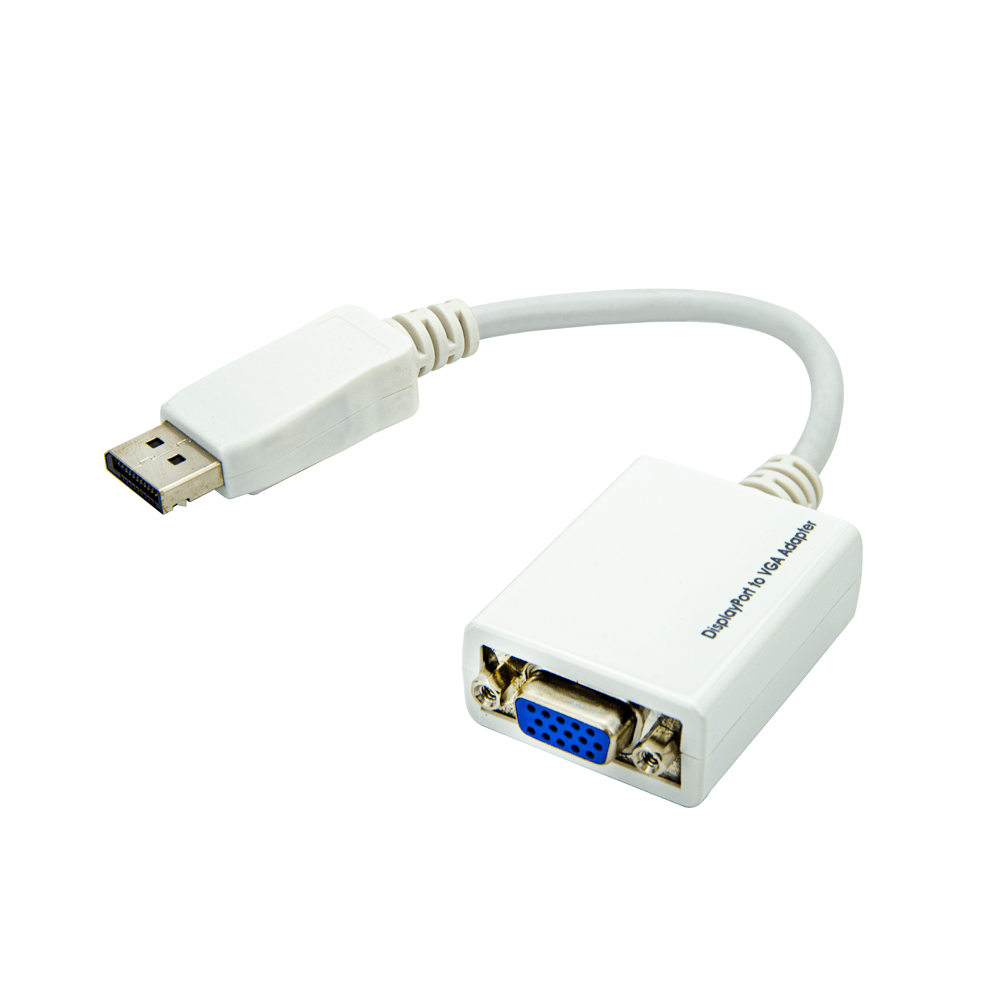 Cabo Adaptador Displayport para VGA - Branco