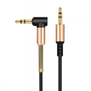 Cabo Auxiliar de Áudio P2 90 graus - Branco