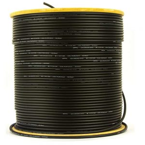 Cabo de Microfone Profissional 2x0,30 Preto - 20 Metros