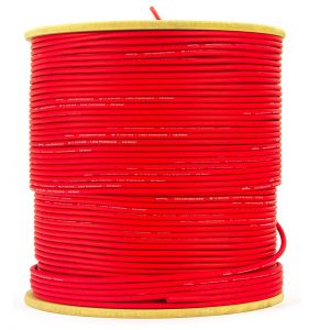 Cabo de Guitarra Blindagem Espiral 0.30 - Vermelho 4 Metros