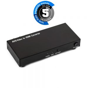 Conversores de Vídeo AV para HDMI - Auto Scaler - Kit com 5