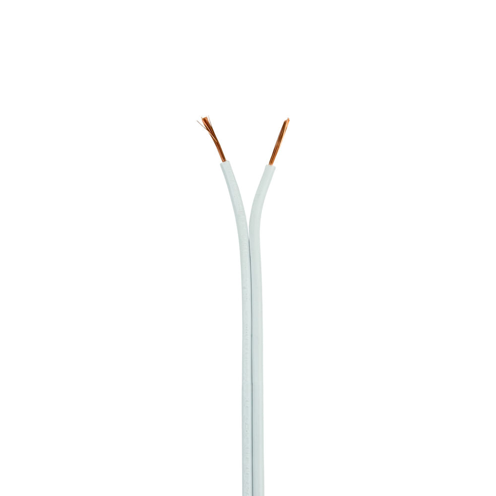 Cordão Paralelo Elétrico 2x2,50 Branco - 1 Metro - Imagem 2