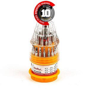 Jogo de Chave de Precisão, 31 Peças - TE-6036A - Kit com 10