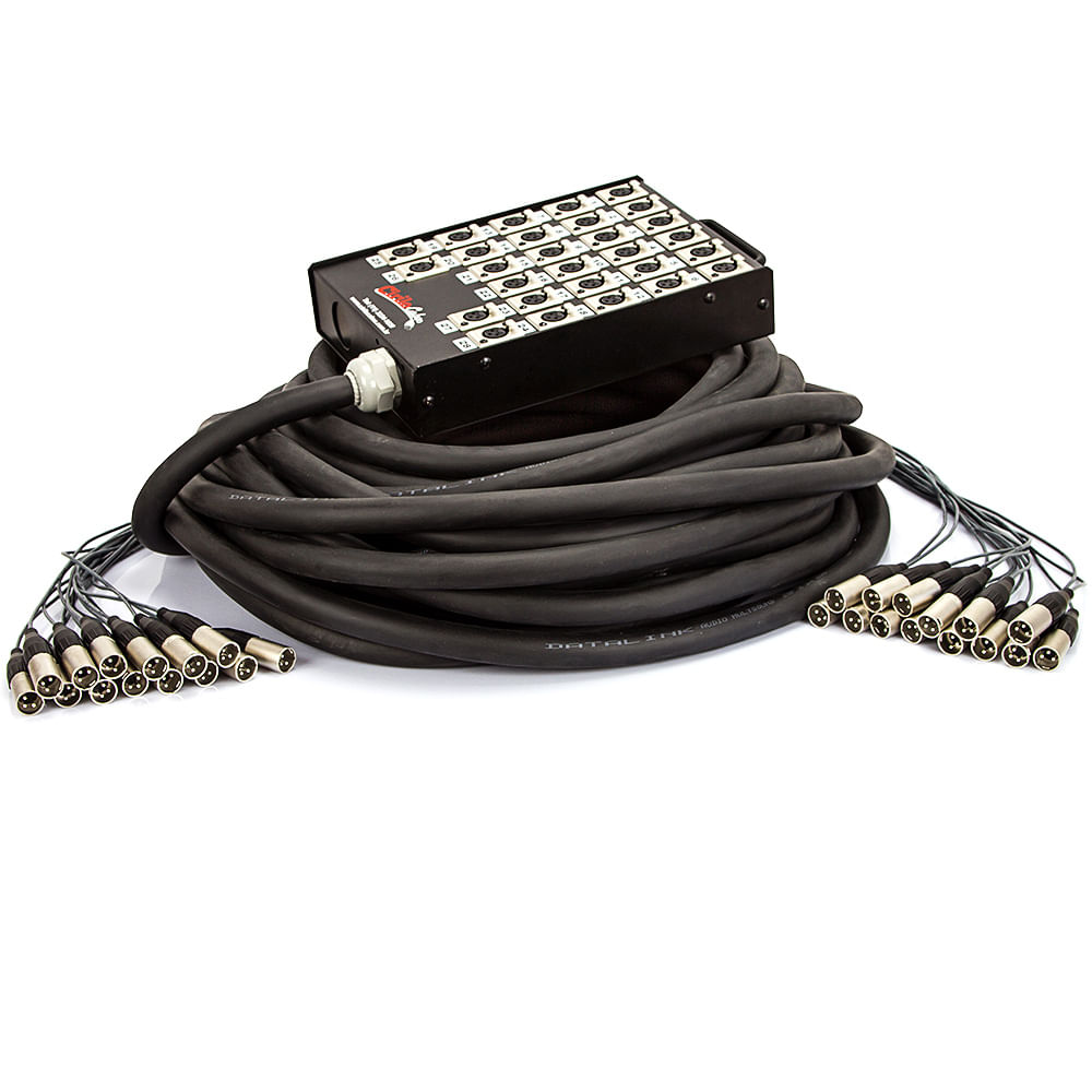 Medusa 28 Vias com Conectores XLR Neutrik - 45 Metros