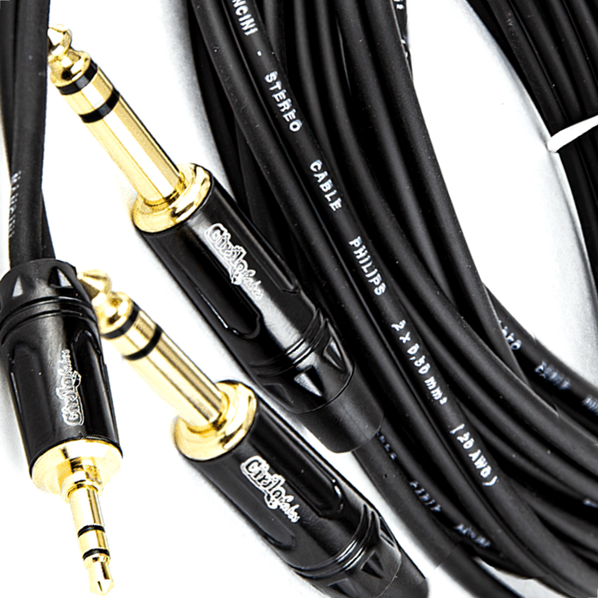 Cabo Adaptador P2 Para 2 P10 Estéreo - 50 cm - Imagem 2