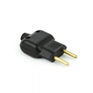 Plug Macho Elétrica Reto 10A Novo Padrão - Preto