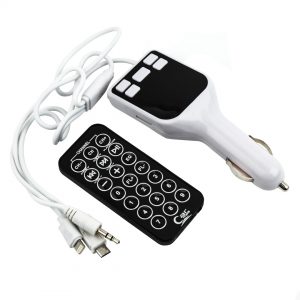 Transmissor MP3 e Pen Drive para Carro - Branco