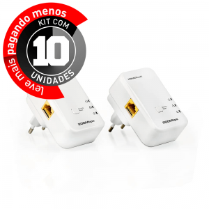 Transmissor de Internet via Rede Elétrica - Kit com 10