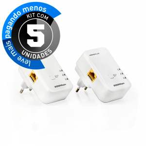 Transmissor de Internet via Rede Elétrica - Kit com 5