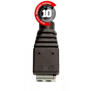 Adaptador Borne Pressão Plug P4 Fêmea - Kit com 10