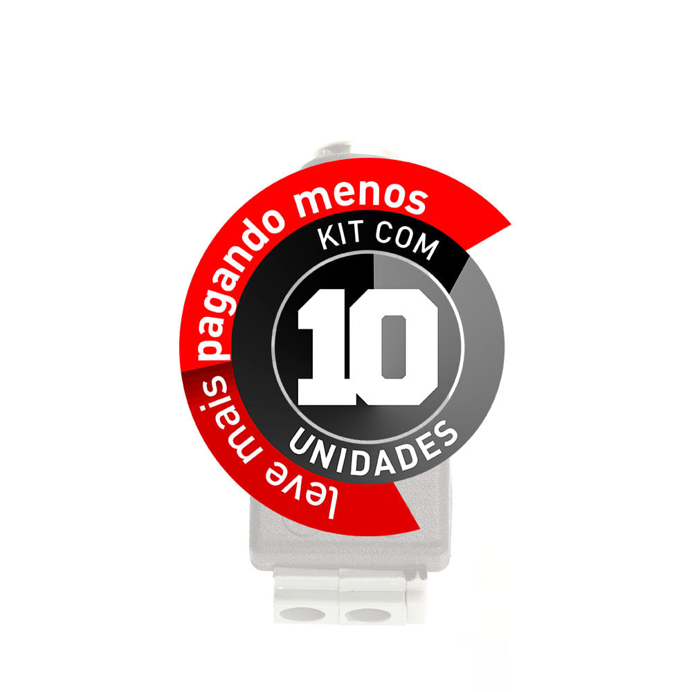Adaptador Borne Pressão Plug P4 Fêmea - Kit com 10 - Imagem 2