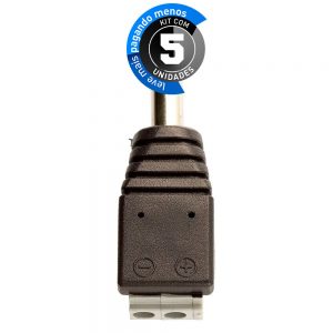 Adaptador Borne Pressão Plug P4 Macho - Kit com 5