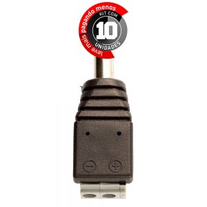 Adaptador Borne Pressão Plug P4 Macho - Kit com 10