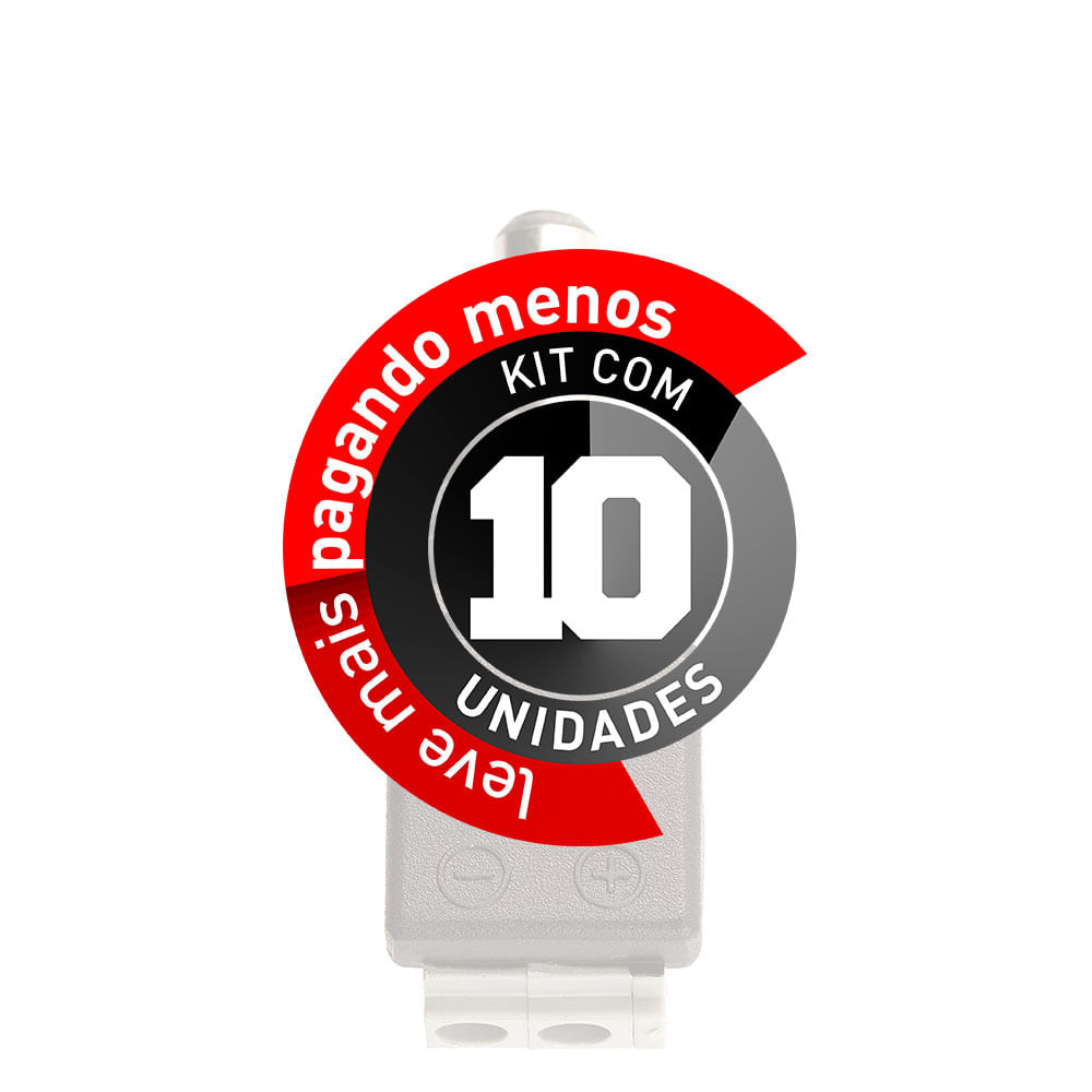 Adaptador Borne Pressão Plug P4 Macho - Kit com 10 - Imagem 2