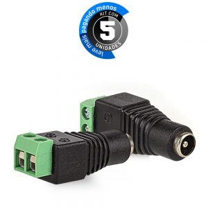 Adaptadores Borne Plug P4 Fêmea - Kit com 5