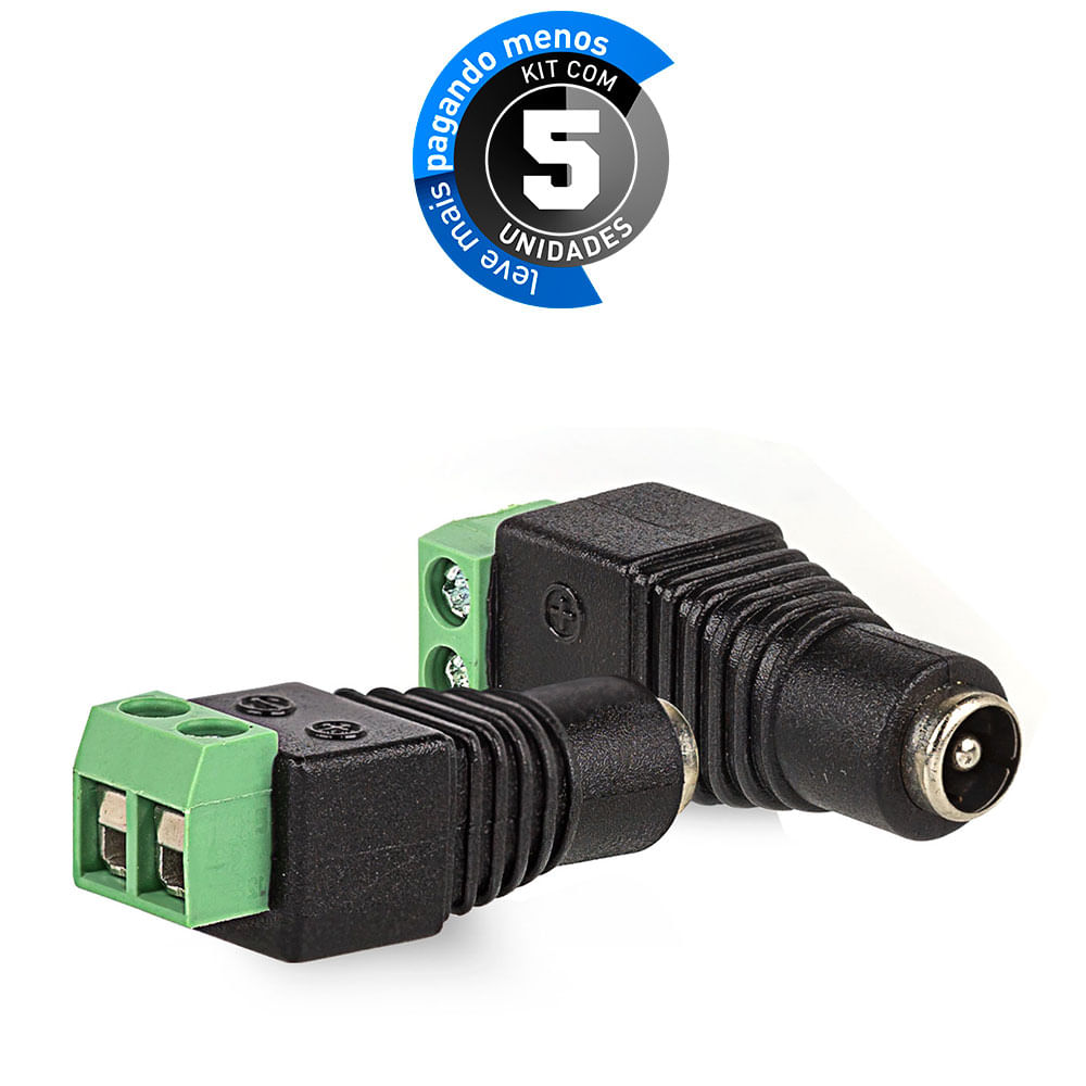 Adaptadores Borne Plug P4 Fêmea - Kit com 5