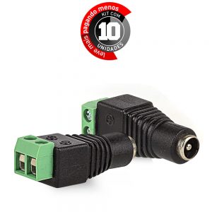 Adaptadores Borne Plug P4 Fêmea - Kit com 10