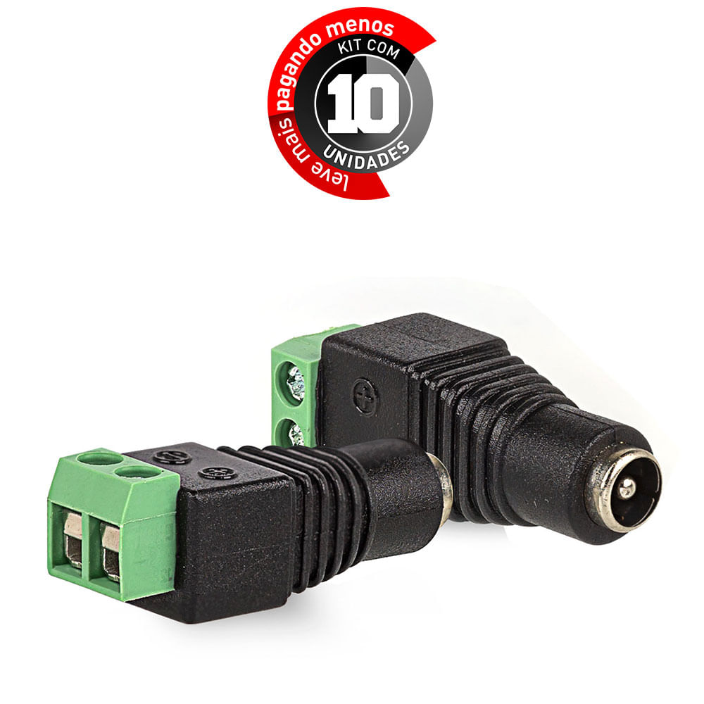 Adaptadores Borne Plug P4 Fêmea - Kit com 10