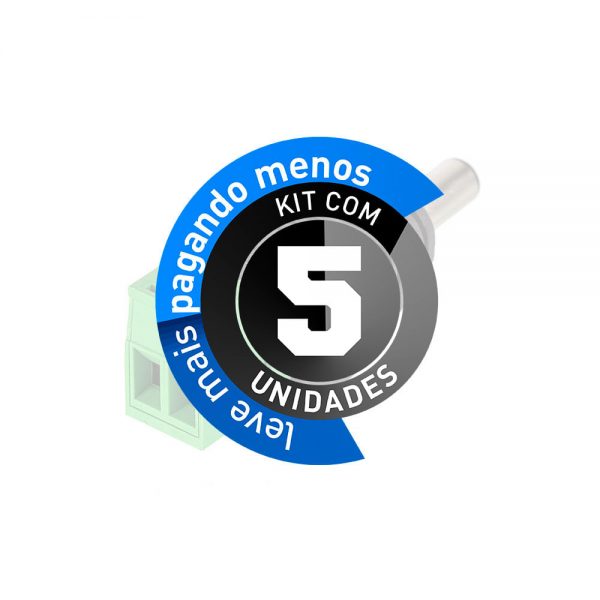 Adaptador Borne Plug P4 Macho - Kit com 5 - Imagem 2