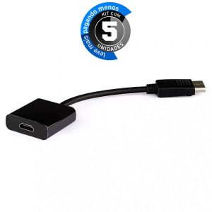 Adaptadores Displayport Para HDMI - Kit com 5