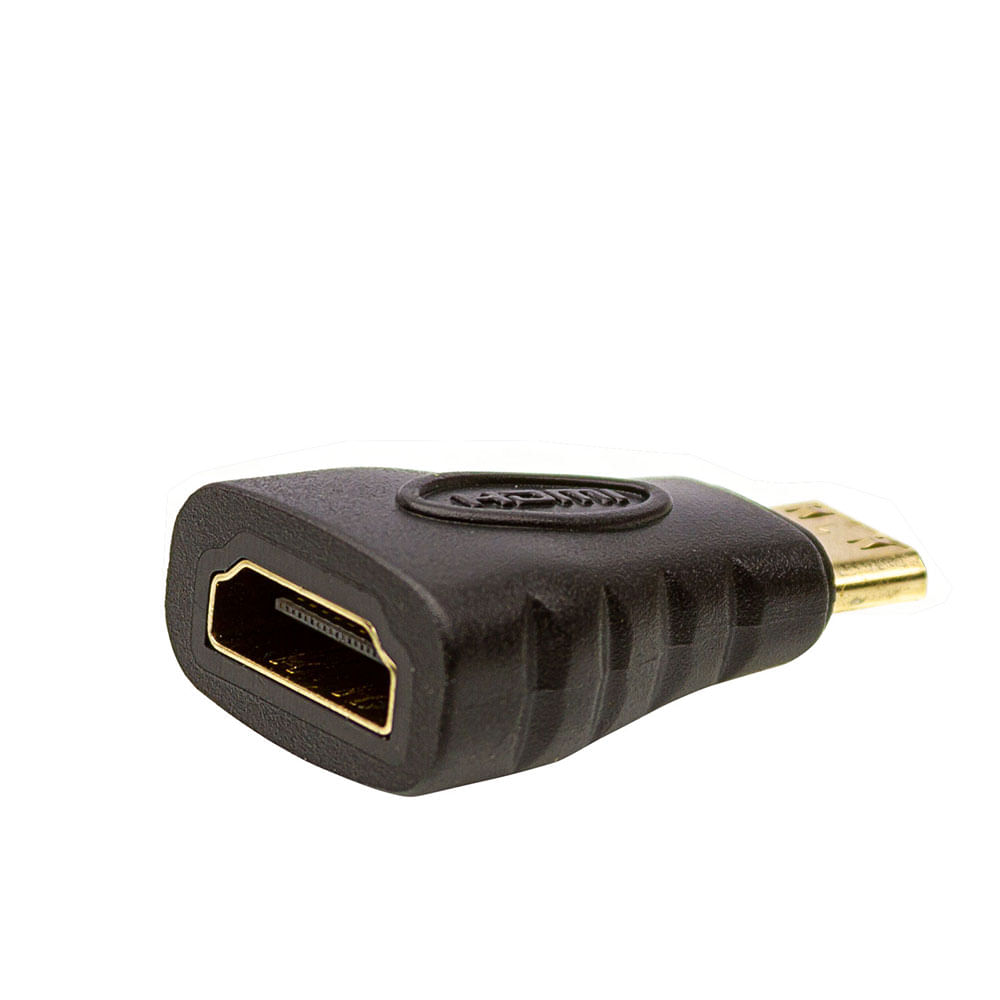 Adaptador HDMI Fêmea para Mini HDMI - Macho - Imagem 2