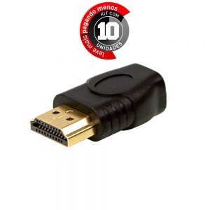 Adaptador HDMI Macho Para Micro HDMI Fêmea - Kit com 10