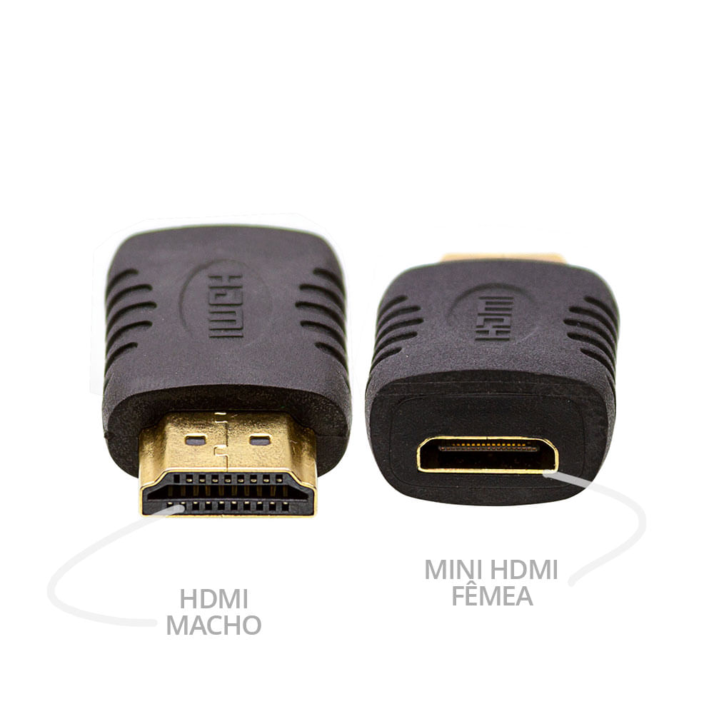 Adaptador Mini HDMI para HDMI - Macho - Imagem 5