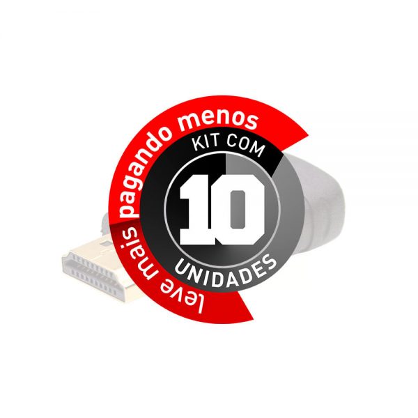 Adaptador HDMI Para Mini HDMI - Kit com 10 - Imagem 2