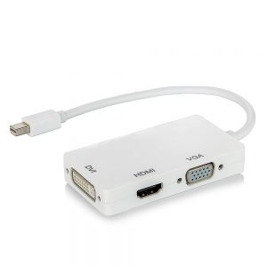Adaptador Mini Displayport para HDMI, VGA e DVI