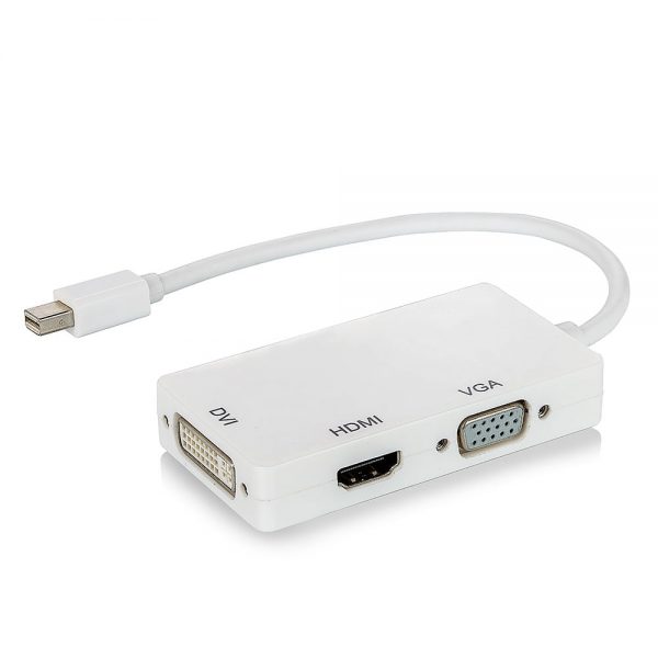 Adaptador Mini Displayport para HDMI, VGA e DVI