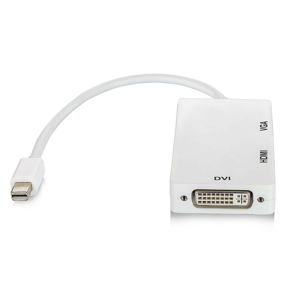 Adaptador Mini Displayport para HDMI, VGA e DVI - Imagem 2