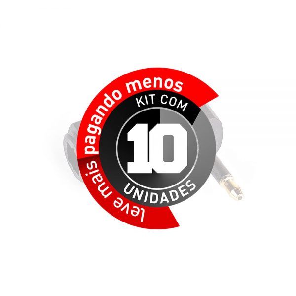 Adaptador Óptico TosLink 90 Graus - Kit com 10 - Imagem 2