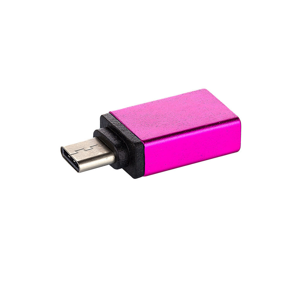 Adaptador USB-C 3.0 com Função OTG - Rosa - Imagem 2