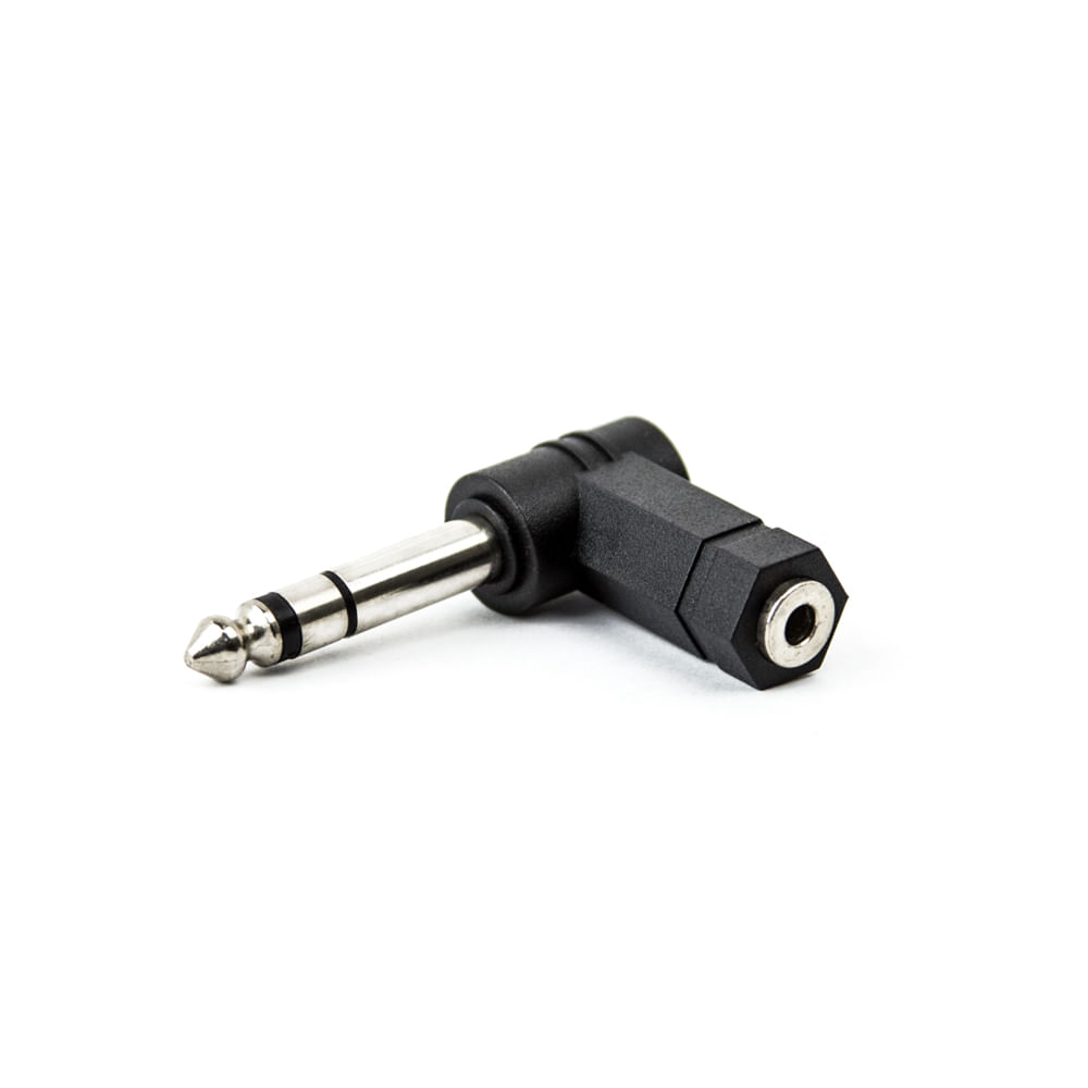 Adaptador P2 para P10 Estereo 90° Estereo - Imagem 2