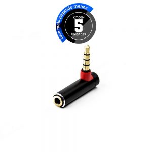 Adaptador P3 Estereo L para Celular - Kit com 5
