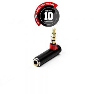Adaptador P3 Estereo L para Celular - Kit com 10