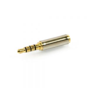 Adaptador P1 Fêmea Para P2 Macho - Banhado em Ouro