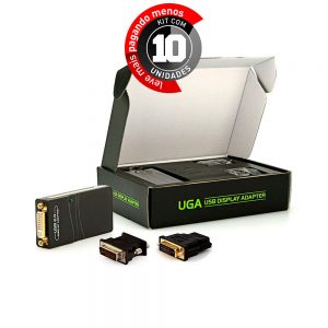 Adaptadores USB 2.0 UGA Multi-Display - Kit com 10